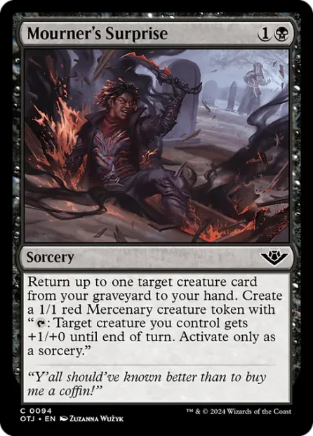 Mourner's Surprise, Outlaws of Thunder Junction — Magic: The Gathering card