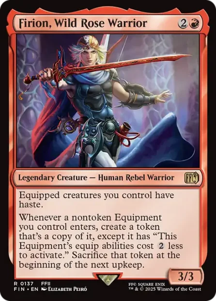 Firion, Wild Rose Warrior, Final Fantasy — Magic: The Gathering card