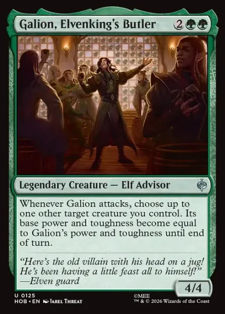 Galion, Elvenking's Butler, The Hobbit — Magic: The Gathering card