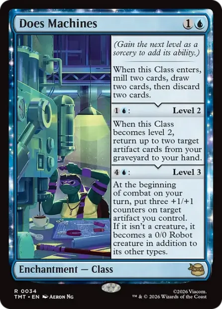 Does Machines, Teenage Mutant Ninja Turtles — Magic: The Gathering card