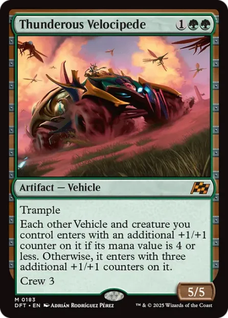 Thunderous Velocipede, Aetherdrift — Magic: The Gathering card