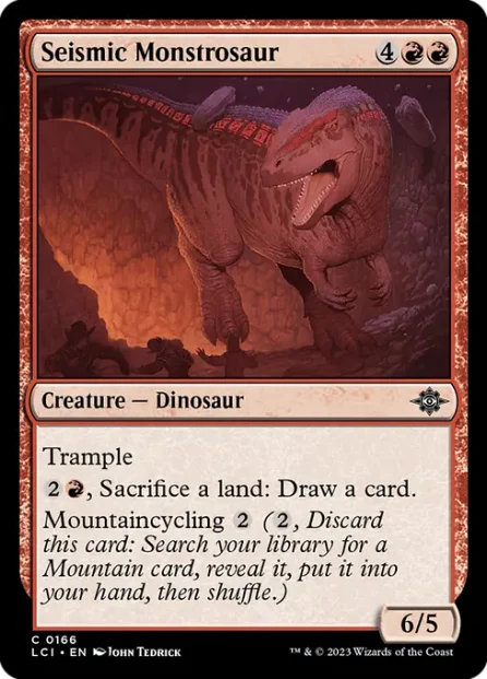 Seismic Monstrosaur, The Lost Caverns of Ixalan — Magic: The Gathering card