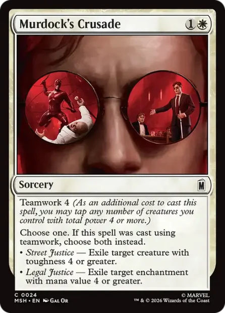 Murdock's Crusade, Marvel Super Heroes — Magic: The Gathering card