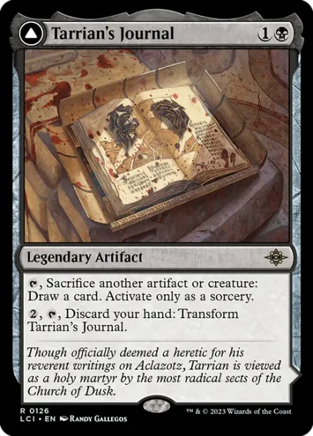 Tarrian's Journal // The Tomb of Aclazotz, The Lost Caverns of Ixalan — Magic: The Gathering card
