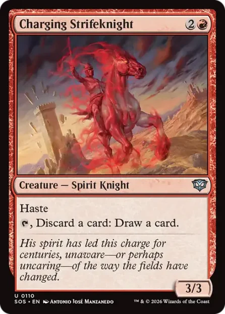 Charging Strifeknight, Secrets of Strixhaven — Magic: The Gathering card