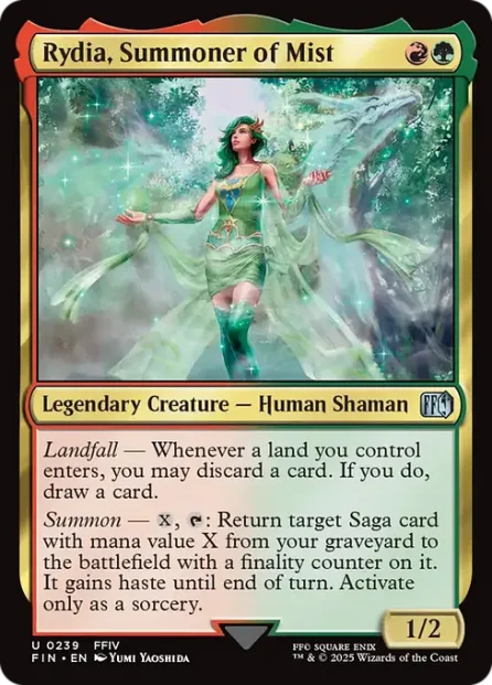 Rydia, Summoner of Mist, Final Fantasy — Magic: The Gathering card