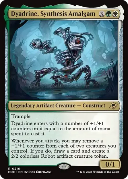 Dyadrine, Synthesis Amalgam, Edge of Eternities — Magic: The Gathering card
