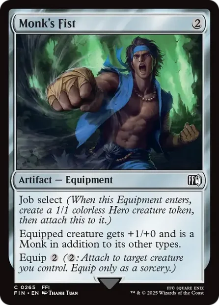 Monk's Fist, Final Fantasy — Magic: The Gathering card