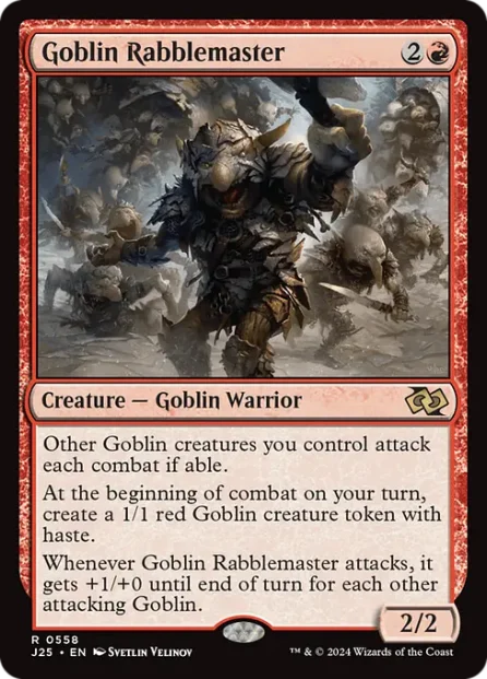 Goblin Rabblemaster, Foundations Jumpstart — Magic: The Gathering card