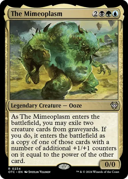 The Mimeoplasm, Outlaws of Thunder Junction Commander — Magic: The Gathering card