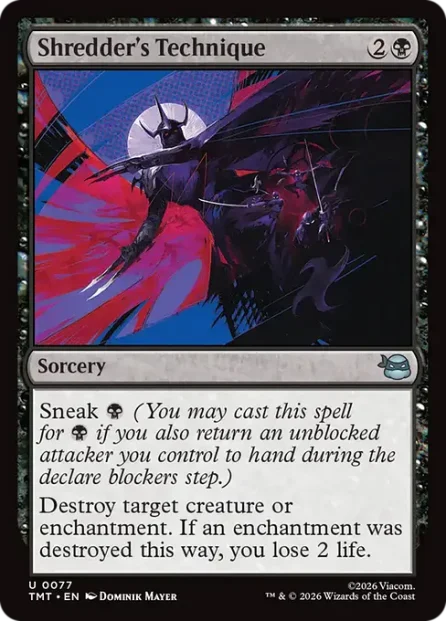 Shredder's Technique, Teenage Mutant Ninja Turtles — Magic: The Gathering card