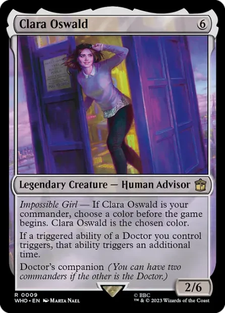 Clara Oswald, Doctor Who — Magic: The Gathering card