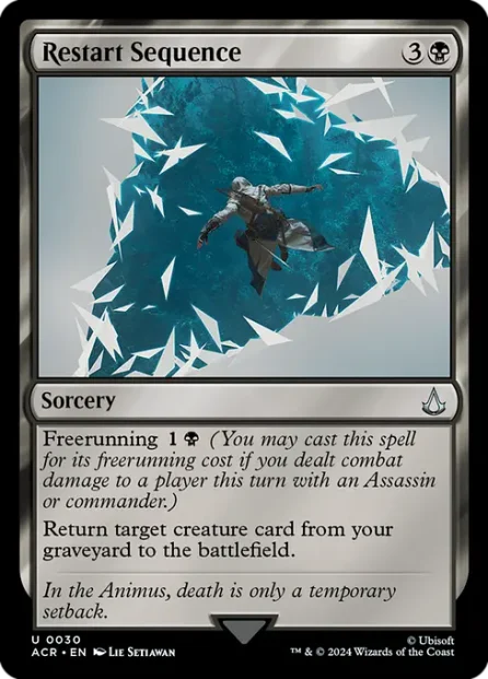 Restart Sequence, Assassin's Creed — Magic: The Gathering card