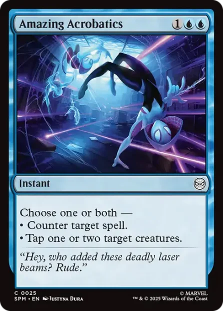 Amazing Acrobatics, Marvel's Spider-Man — Magic: The Gathering card