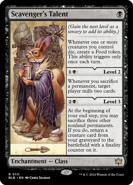 Scavenger's Talent, Bloomburrow — Magic: The Gathering card
