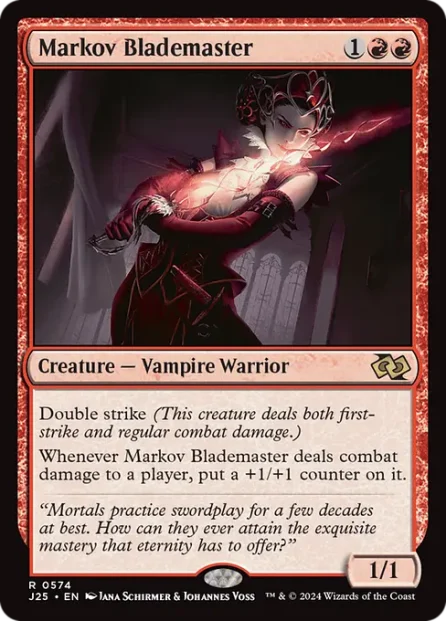 Markov Blademaster, Foundations Jumpstart — Magic: The Gathering card