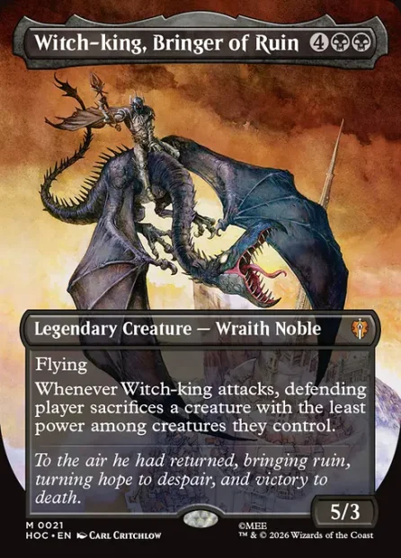 Witch-king, Bringer of Ruin, The Hobbit Eternal — Magic: The Gathering card