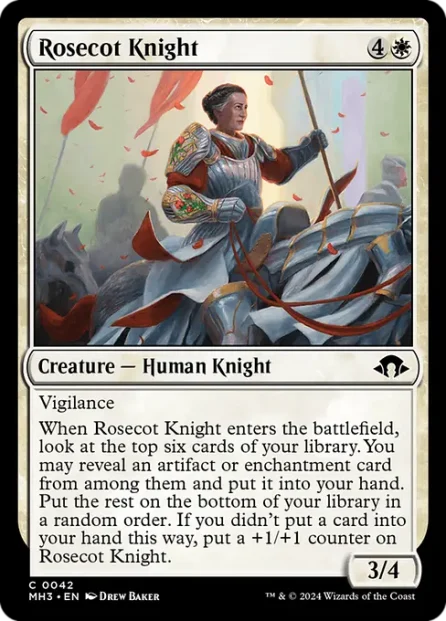 Rosecot Knight, Modern Horizons 3 — Magic: The Gathering card