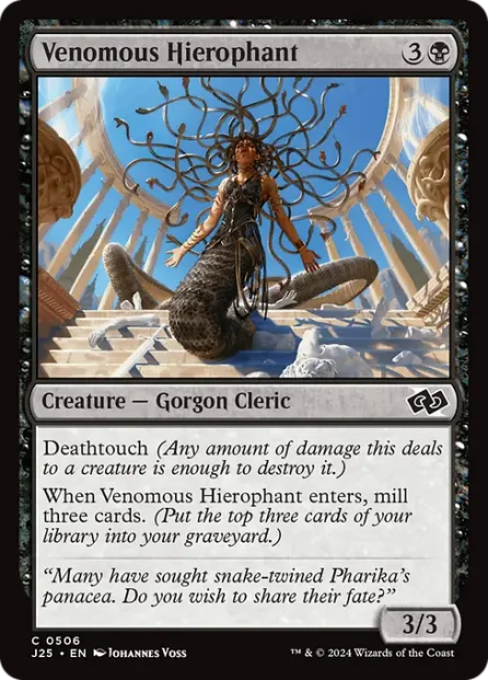 Venomous Hierophant, Foundations Jumpstart — Magic: The Gathering card