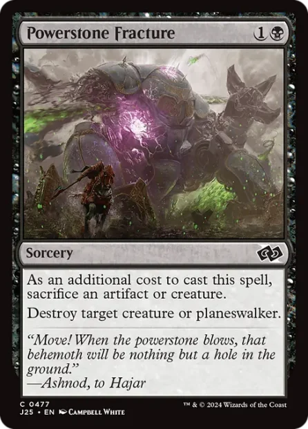 Powerstone Fracture, Foundations Jumpstart — Magic: The Gathering card