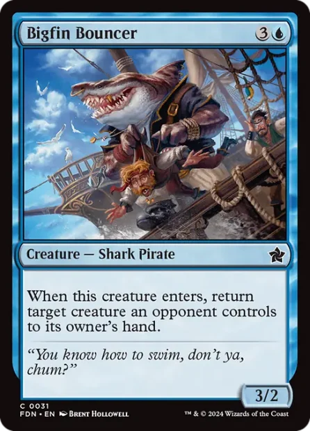 Bigfin Bouncer, Foundations — Magic: The Gathering card