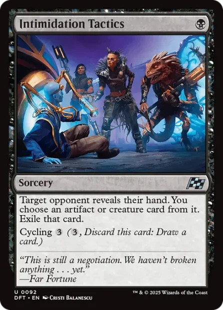Intimidation Tactics, Aetherdrift — Magic: The Gathering card