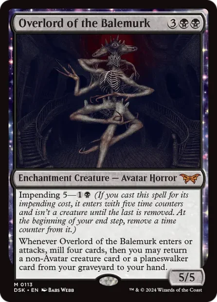 Overlord of the Balemurk, Duskmourn: House of Horror — Magic: The Gathering card