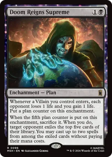 Doom Reigns Supreme, Marvel Super Heroes — Magic: The Gathering card