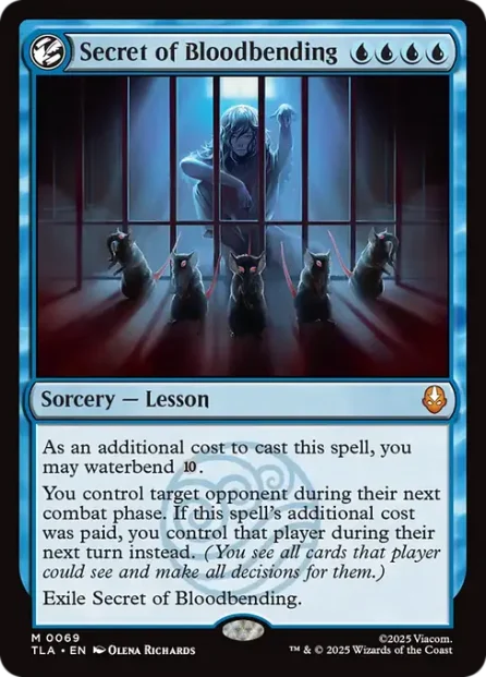 Secret of Bloodbending, Avatar: The Last Airbender — Magic: The Gathering card