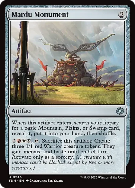 Mardu Monument, Tarkir: Dragonstorm — Magic: The Gathering card