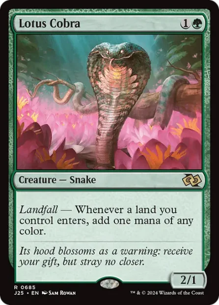 Lotus Cobra, Foundations Jumpstart — Magic: The Gathering card