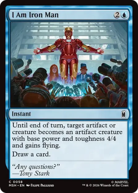 I Am Iron Man, Marvel Super Heroes — Magic: The Gathering card
