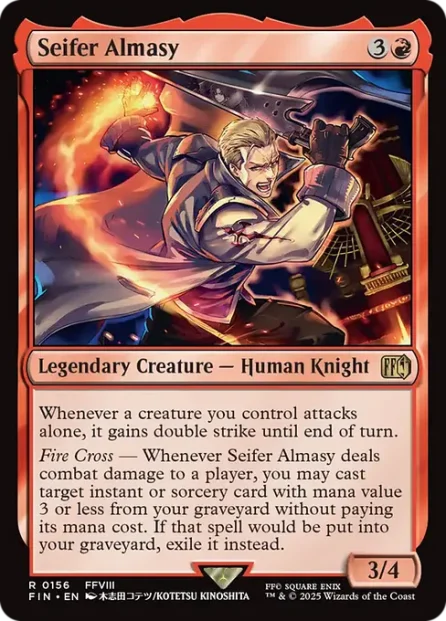 Seifer Almasy, Final Fantasy — Magic: The Gathering card
