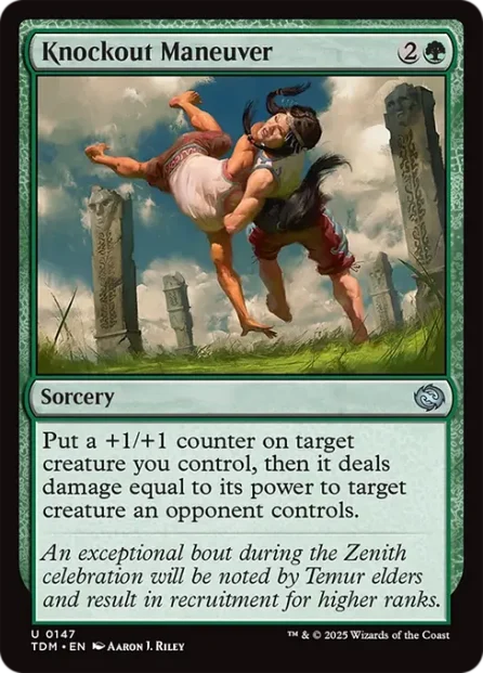 Knockout Maneuver, Tarkir: Dragonstorm — Magic: The Gathering card