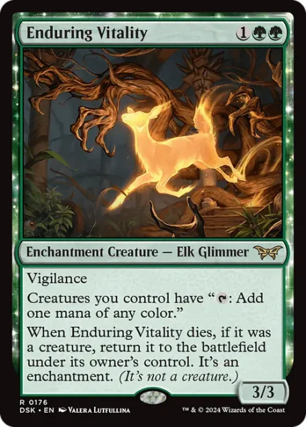 Enduring Vitality, Duskmourn: House of Horror — Magic: The Gathering card