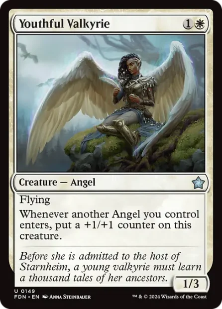 Youthful Valkyrie, Foundations — Magic: The Gathering card