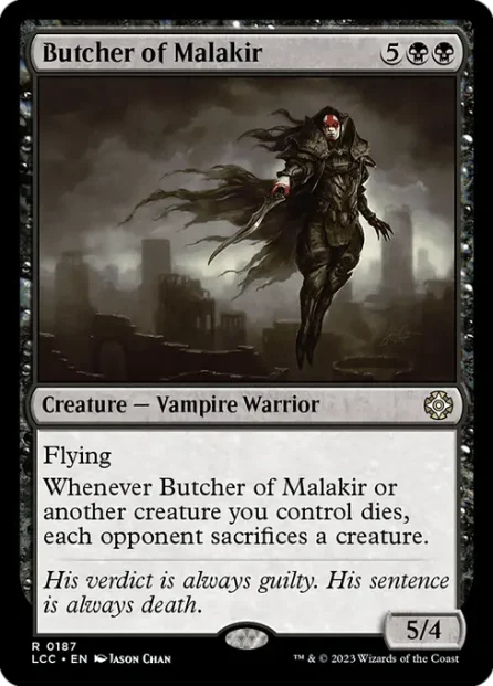 Butcher of Malakir, The Lost Caverns of Ixalan Commander — Magic: The Gathering card