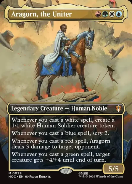 Aragorn, the Uniter, The Hobbit Eternal — Magic: The Gathering card