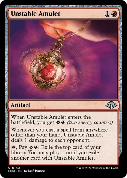 Unstable Amulet, Modern Horizons 3 — Magic: The Gathering card