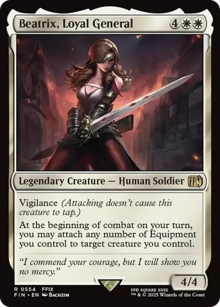Beatrix, Loyal General, Final Fantasy — Magic: The Gathering card