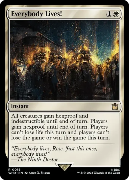 Everybody Lives!, Doctor Who — Magic: The Gathering card
