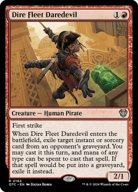 Dire Fleet Daredevil, Outlaws of Thunder Junction Commander — Magic: The Gathering card