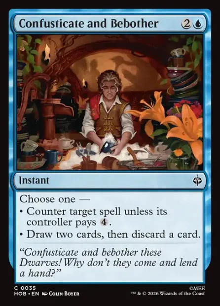 Confusticate and Bebother, The Hobbit — Magic: The Gathering card