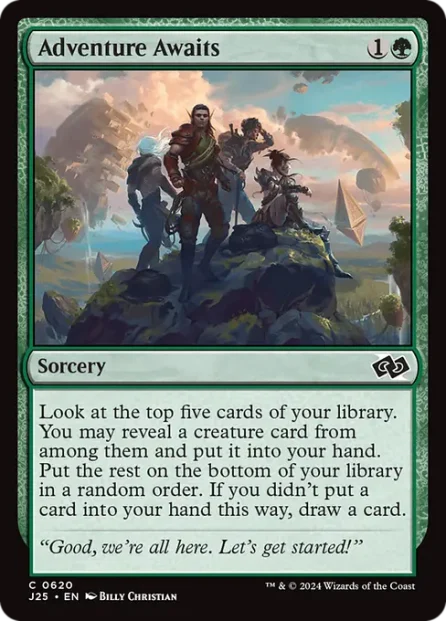 Adventure Awaits, Foundations Jumpstart — Magic: The Gathering card