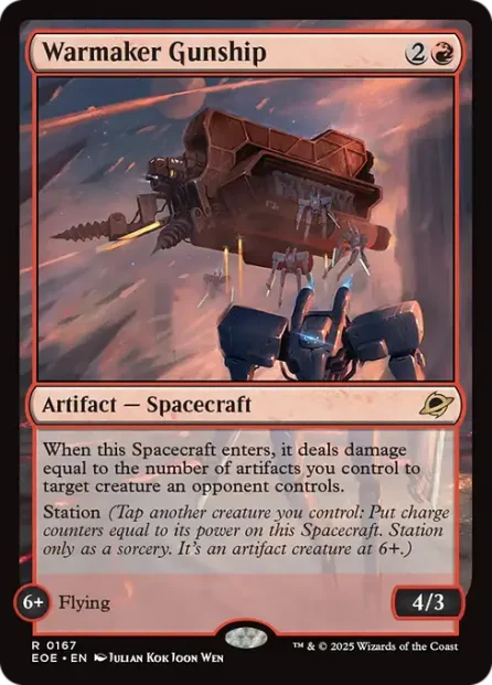Warmaker Gunship, Edge of Eternities — Magic: The Gathering card