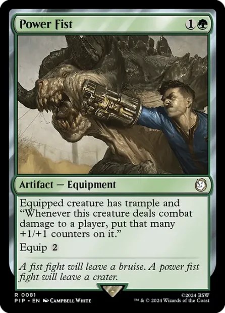 Power Fist, Fallout — Magic: The Gathering card