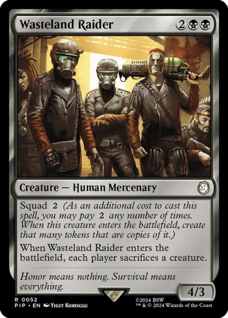Wasteland Raider, Fallout — Magic: The Gathering card