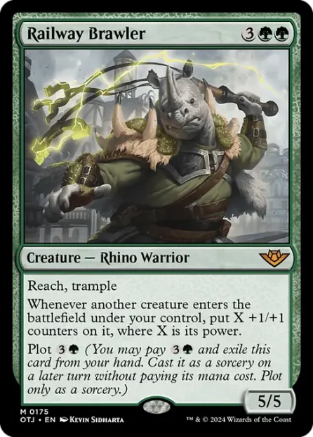 Railway Brawler, Outlaws of Thunder Junction — Magic: The Gathering card