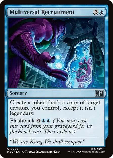 Multiversal Recruitment, Marvel Super Heroes Commander — Magic: The Gathering card