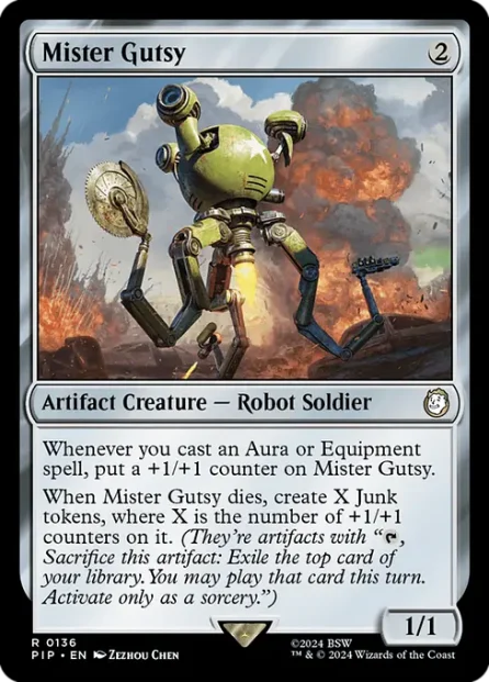 Mister Gutsy, Fallout — Magic: The Gathering card